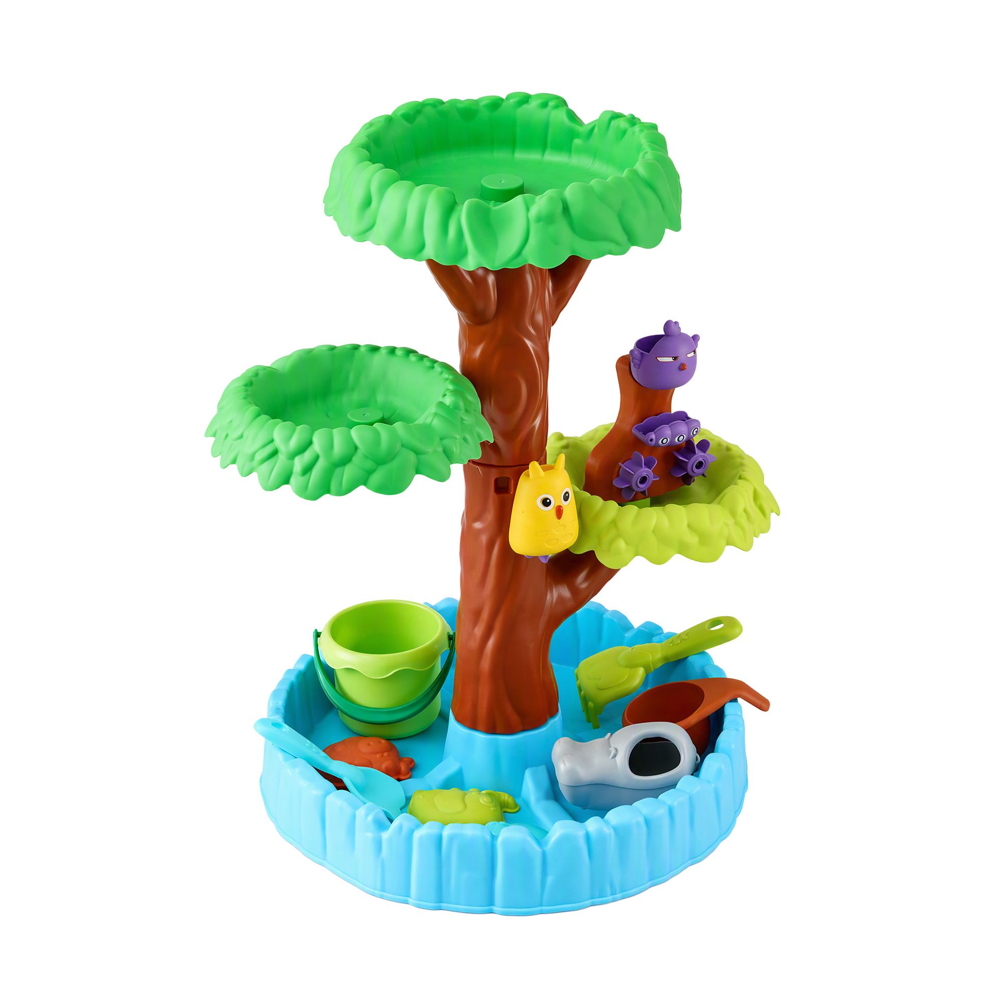Keezi 62cm Tree Water Table Kids Sandpit Toys Set w/ Shovels Molds for Sand Play