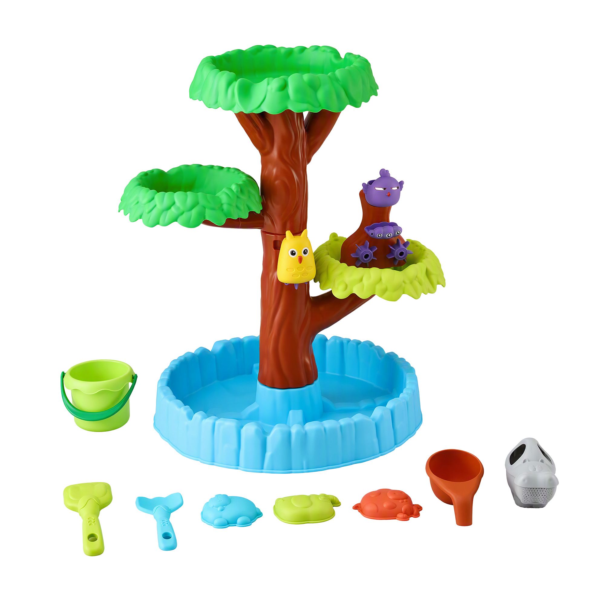 Keezi 62cm Tree Water Table Kids Sandpit Toys Set w/ Shovels Molds for Sand Play