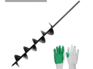 GIANTZ Power Garden Auger Small Earth Planter 75 X 600MM Black