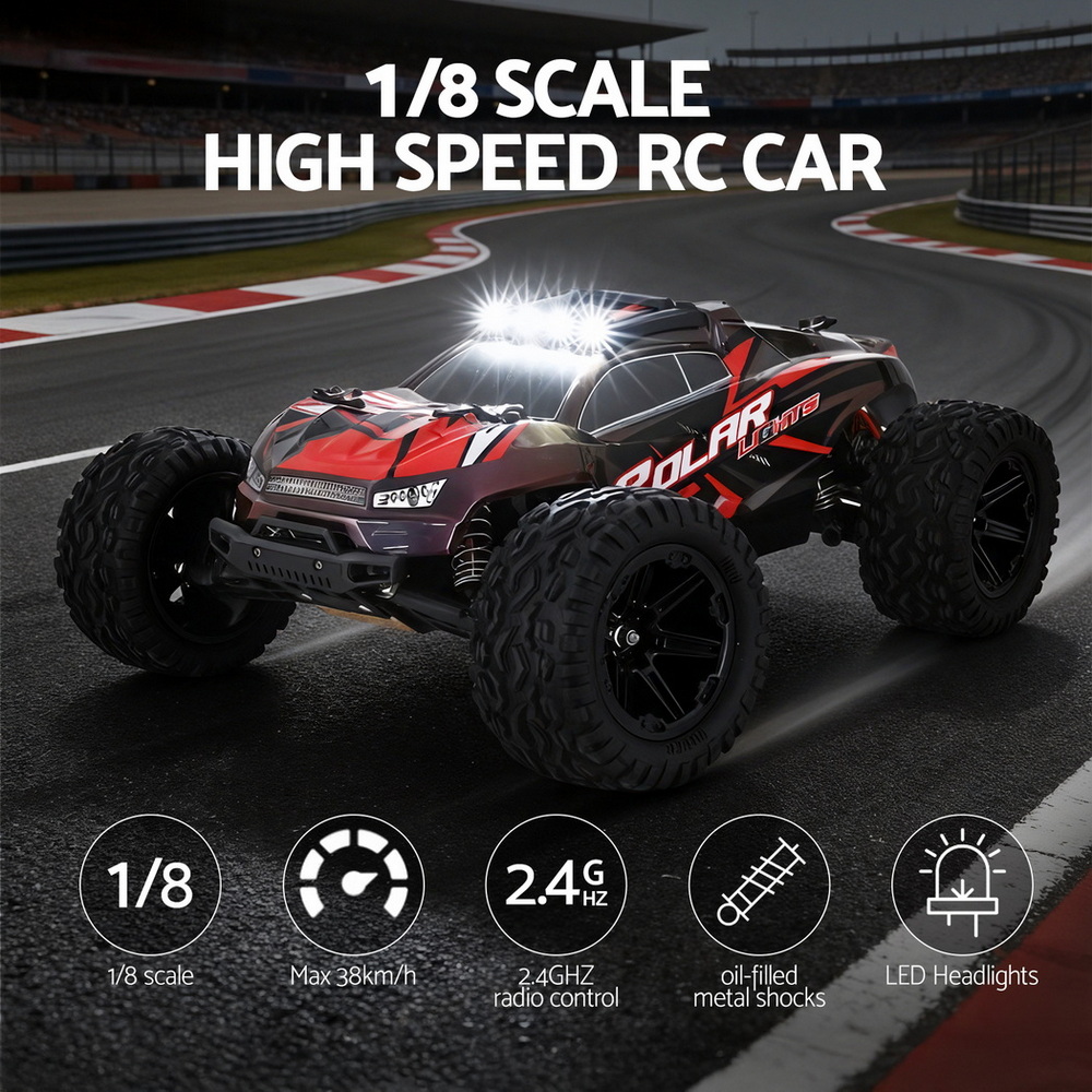 Keezi Kids Remote Control Car Off-Road Truck with Lights Electric Vehicle Toys