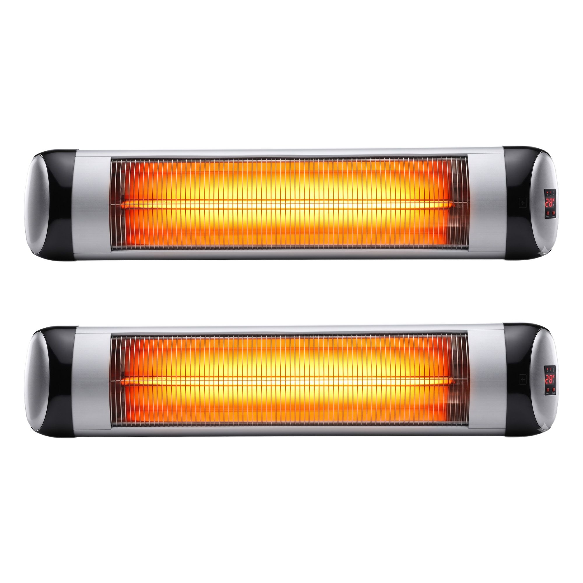Devanti 2PCS Electric Radiant Strip Heater Outdoor Indoor Patio Infrared Heaters