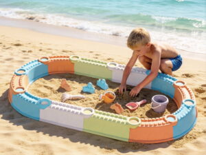Keezi Kids Sandpit Set Beach Toys Sand Box Outdoor Backyard Play Area