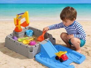Keezi 2-in-1 Kids Sandpit Water Table Working Excavator Digger Sensory Play Toys