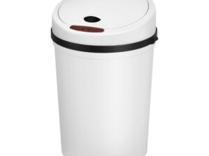 Devanti Sensor Bin Motion Rubbish Bins Kitchen Automatic Trash Can White 9L