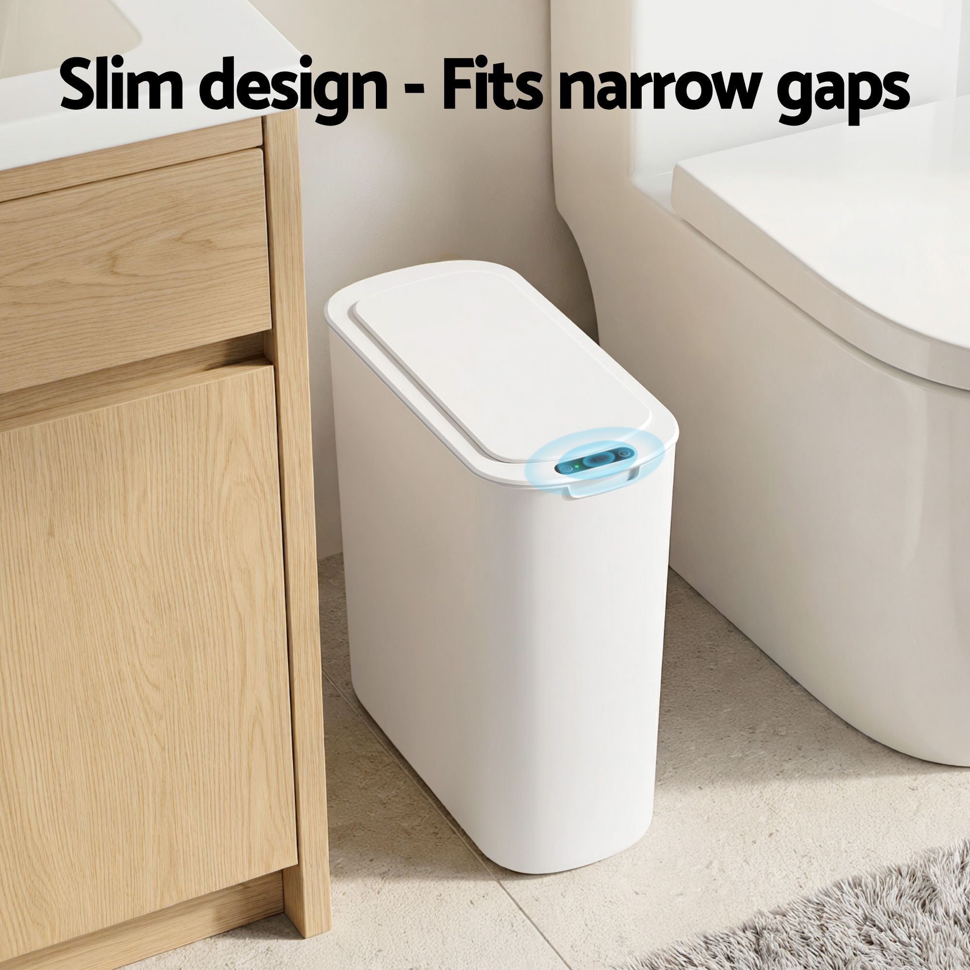 Devanti Automatic Trash Bin w/ Lid 21L Motion Sensor Kitchen Bin Touchless