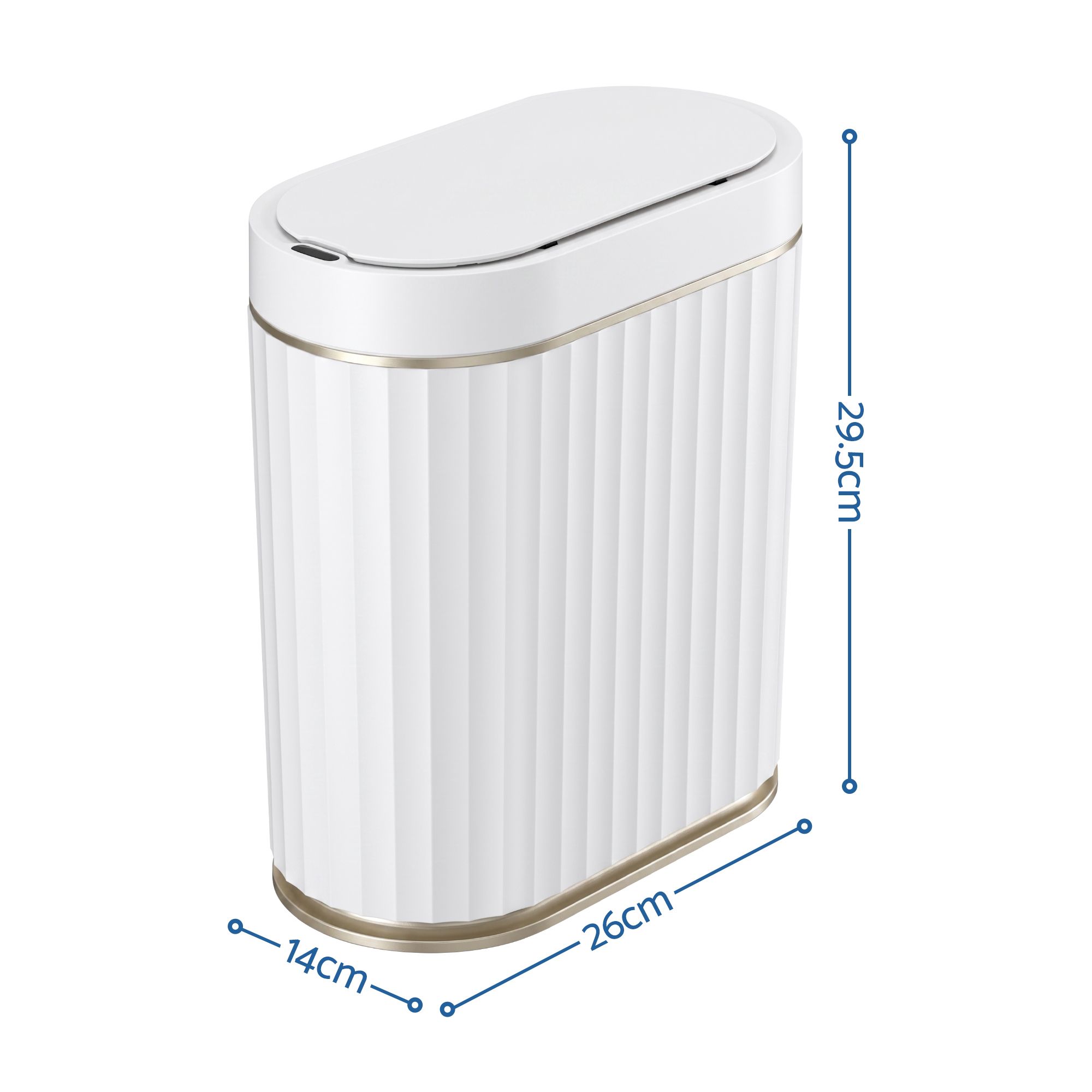 Devanti Sensor Bins 7L Motion Sensor Trash Can Slim Touchless Automatic Waste