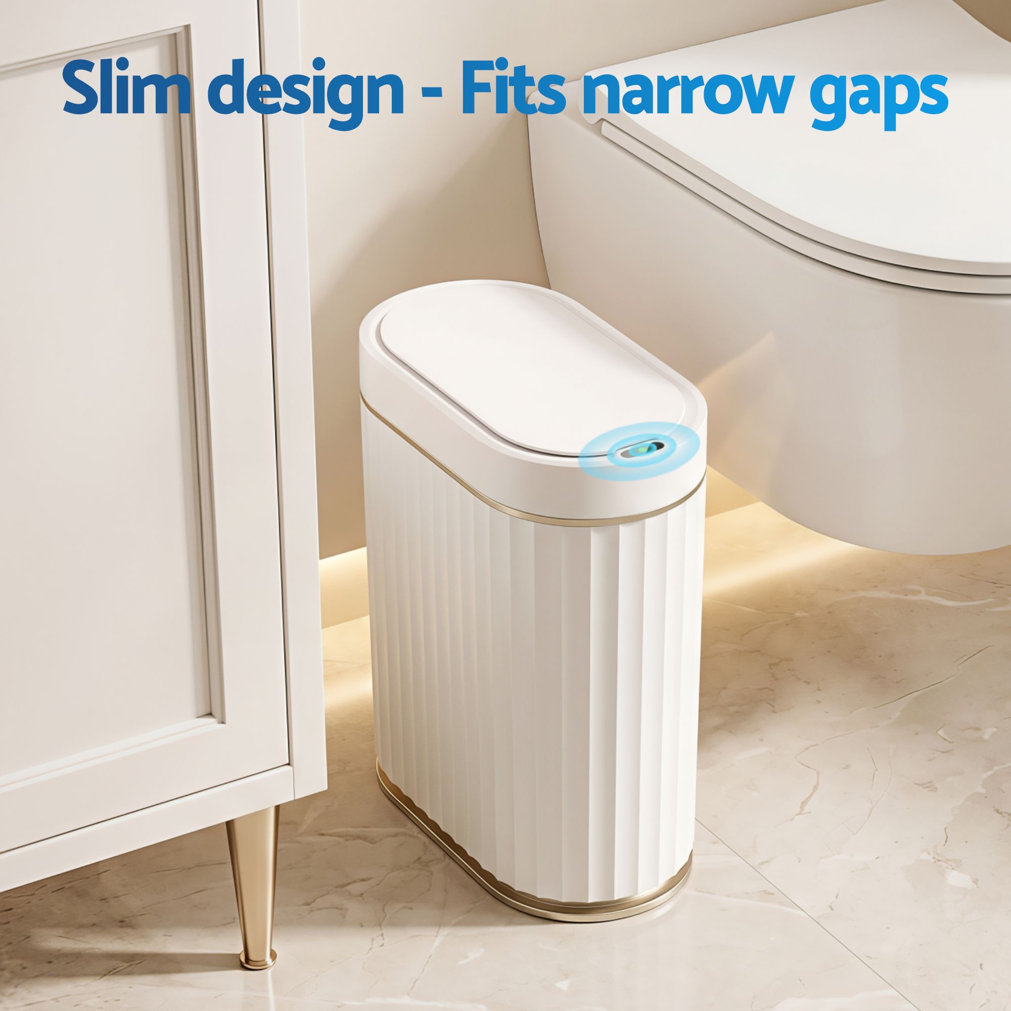 Devanti Sensor Bins 7L Motion Sensor Trash Can Slim Touchless Automatic Waste