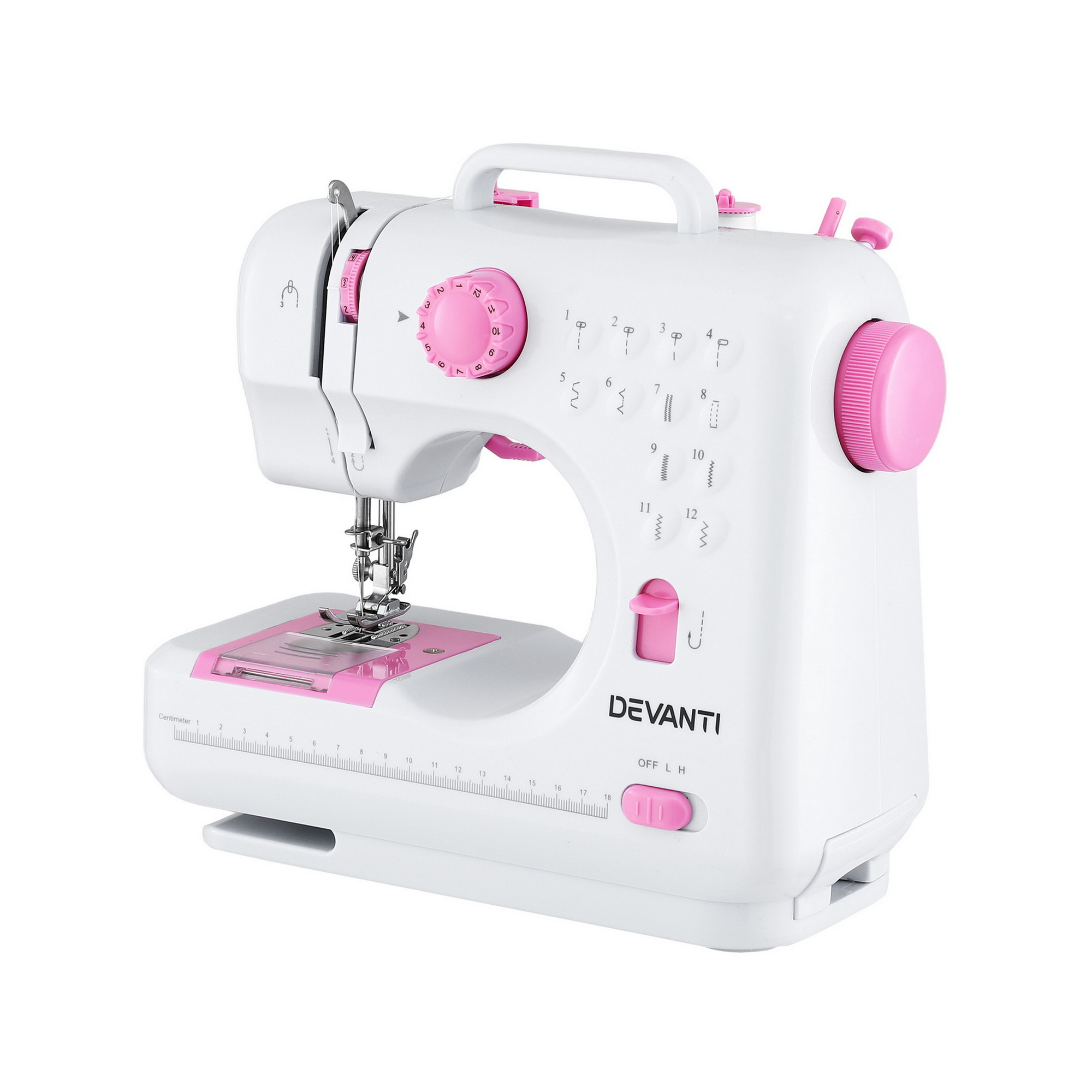 Devanti 12 Stitches Mini Sewing Machine for Beginners Portable Sewing Machine