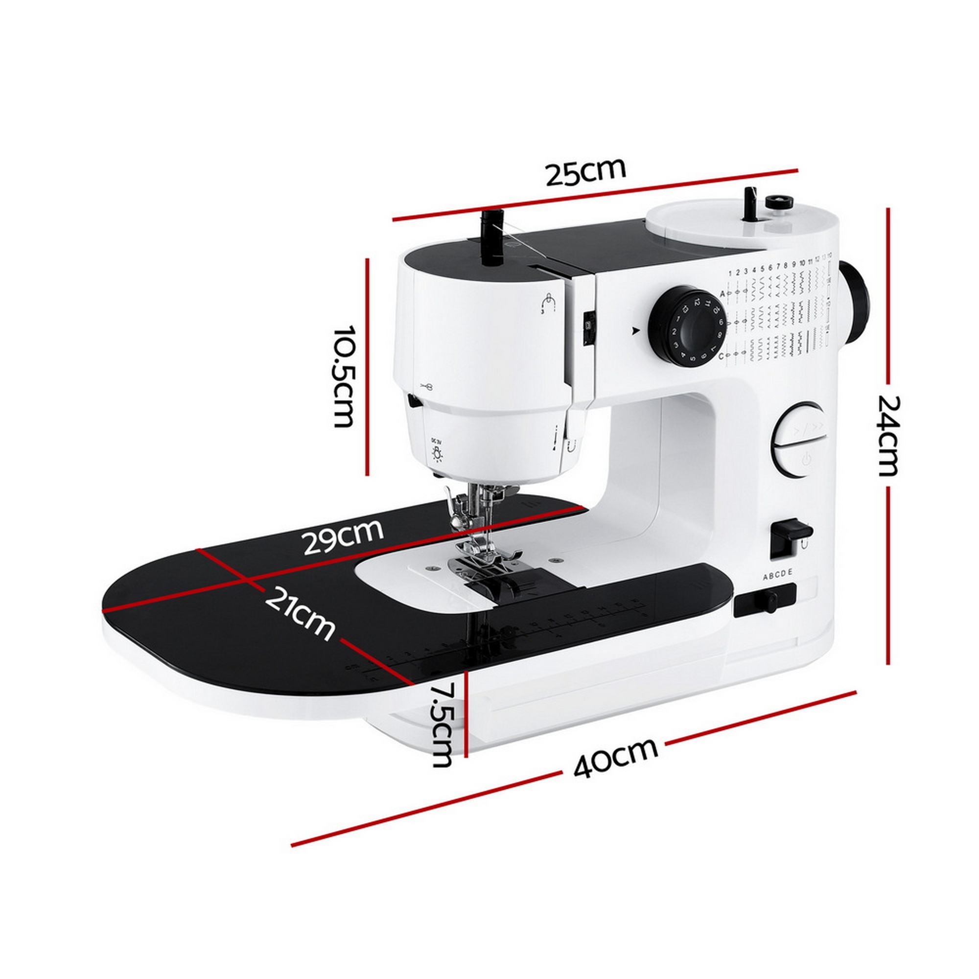 Devanti 39 Stitches Mini Sewing Machine Portable Sewing Machine Kit