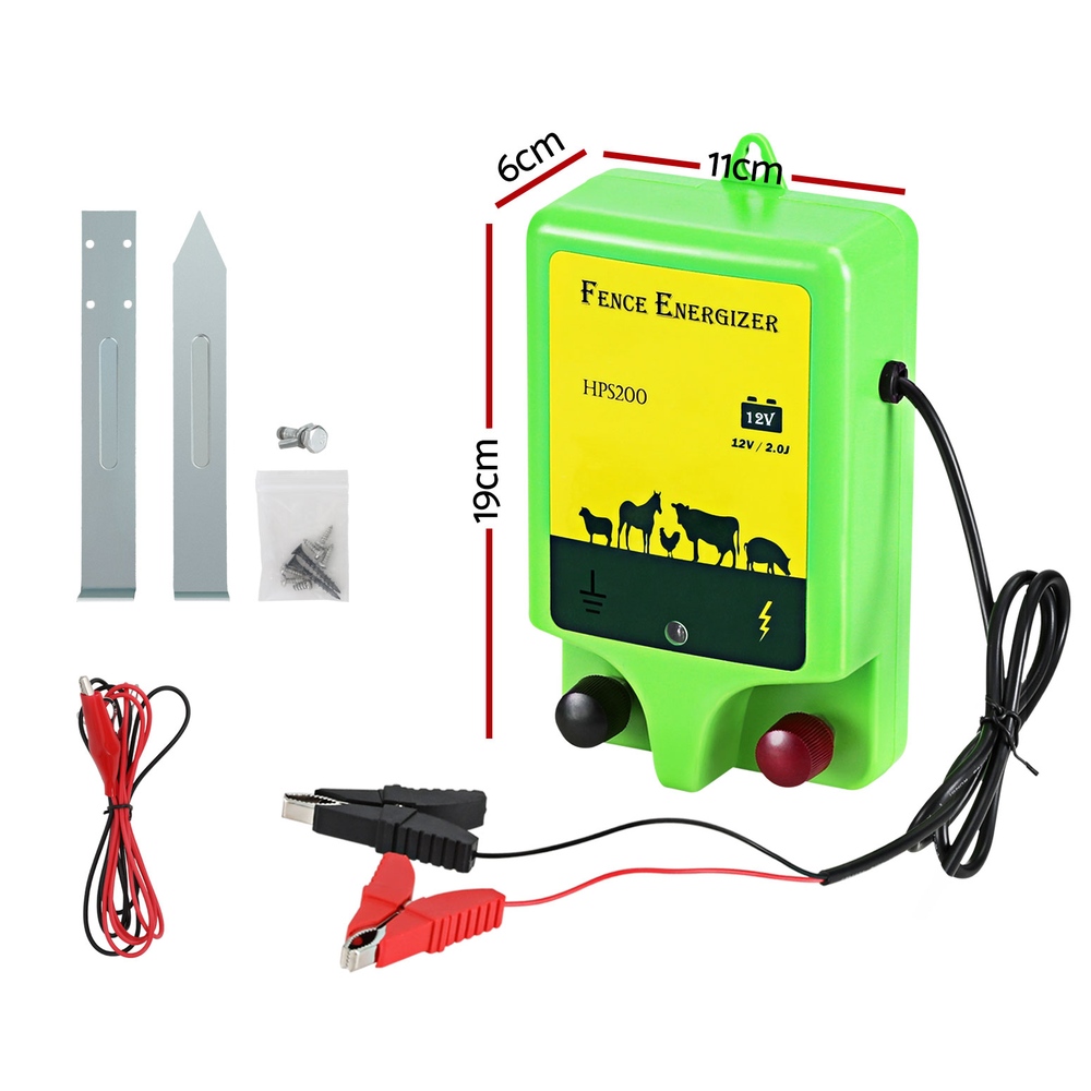 Giantz 18km Electric Fence Energiser 1.56J