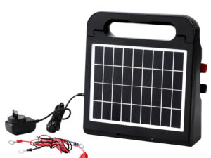 Giantz 10km Electric Fence Energiser Solar Energizer Charger Farm Animal 0.3J