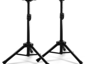 Alpha Speaker Stand 65-120cm Adjustable Height Surround Sound Studio Home 2pcs