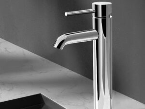Cefito Bathroom Basin Mixer Tap Round Tall Faucet Vanity Laundry Chrome