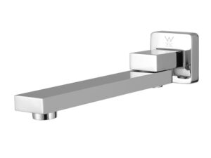 Cefito Bathroom Mixer Spout Wall Bath Tap Square Swivel Bathtub Chrome