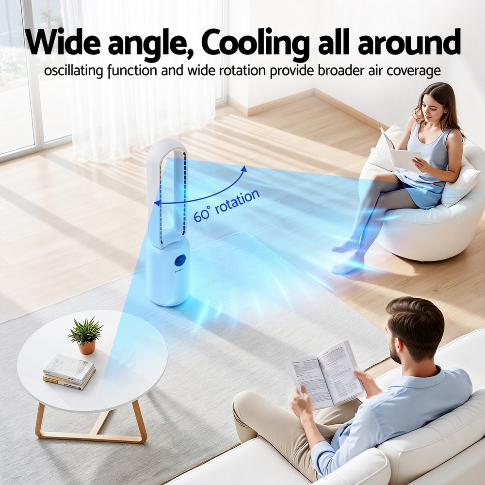 Devanti 2in1 Bladeless Fan Air Purification W/ Remote 88cm