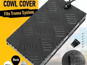 RV Truma Cowl Cover Black Checker Aluminum Universal Flue Vent Truma Hotwater AU