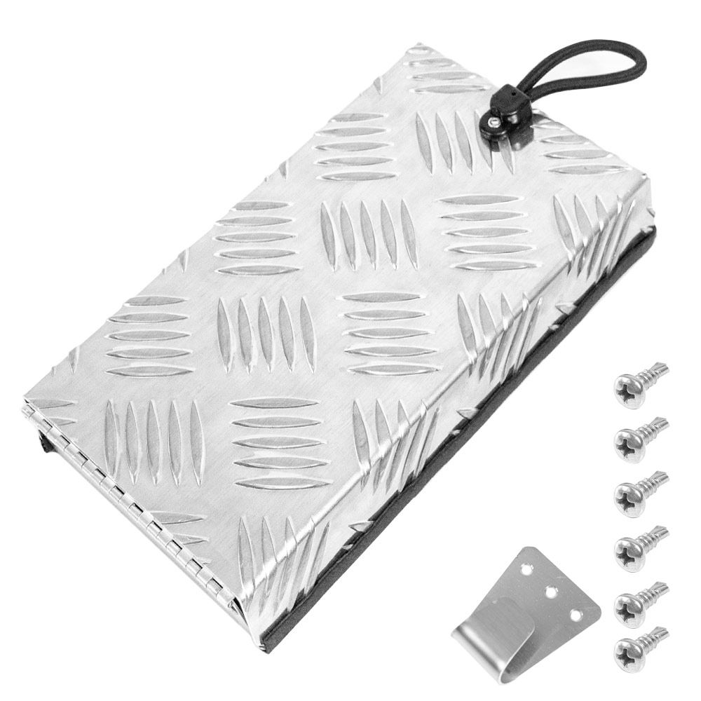 RV Truma Cowl Cover Silver Checker Aluminum Universal Flue Vent Truma Hotwater