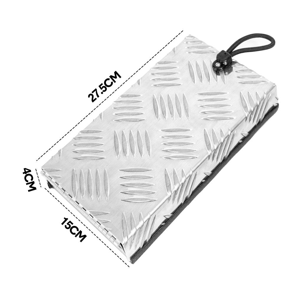 RV Truma Cowl Cover Silver Checker Aluminum Universal Flue Vent Truma Hotwater