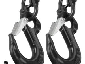 2SET 3.15T Sling Hook Heavy Duty Hammerlock/Slip Hook Kit w/ Swivel Winch &