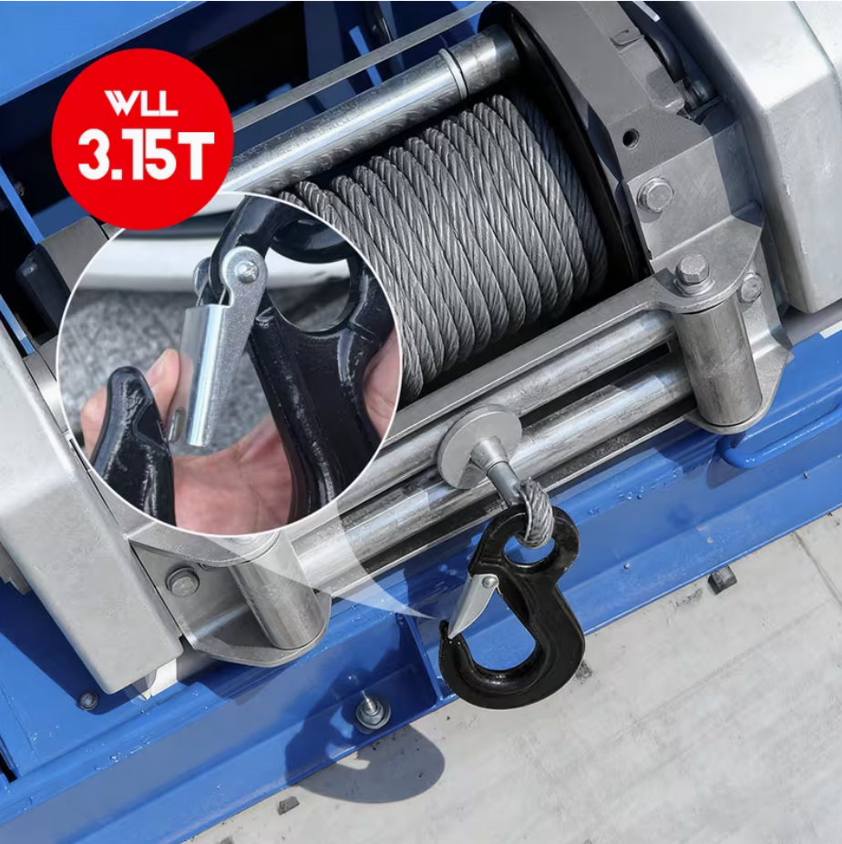 2SET 3.15T Sling Hook Heavy Duty Hammerlock/Slip Hook Kit w/ Swivel Winch &