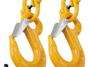 2SET 3.15T Sling Hook Heavy Duty Hammerlock/Slip Hook Kit w/ Swivel Winch &