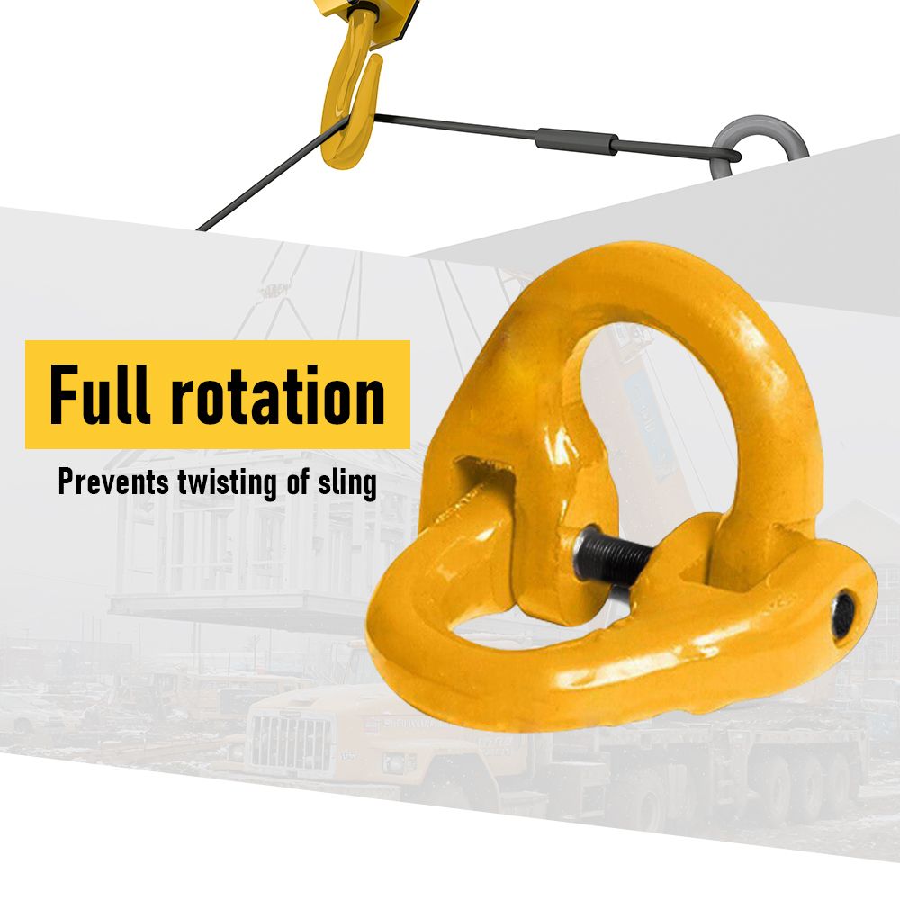2SET 3.15T Sling Hook Heavy Duty Hammerlock/Slip Hook Kit w/ Swivel Winch &