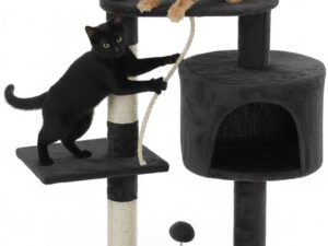 CARLA HOME 140cm Cat Tree for Indoor Cats w/ Plush Perch, Sisal Scratching Posts