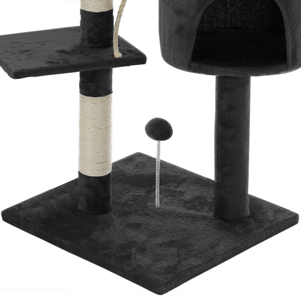 CARLA HOME 140cm Cat Tree for Indoor Cats w/ Plush Perch, Sisal Scratching Posts