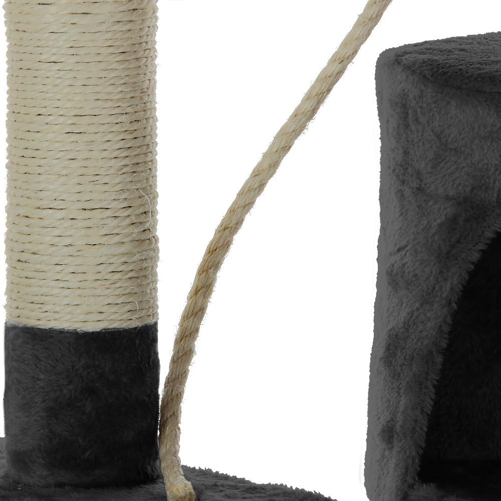 CARLA HOME 140cm Cat Tree for Indoor Cats w/ Plush Perch, Sisal Scratching Posts