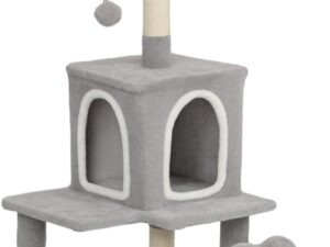 CARLA HOME Large Cat Tree Tower for Indoor Cats w/ Plush Perch, Cat Condo