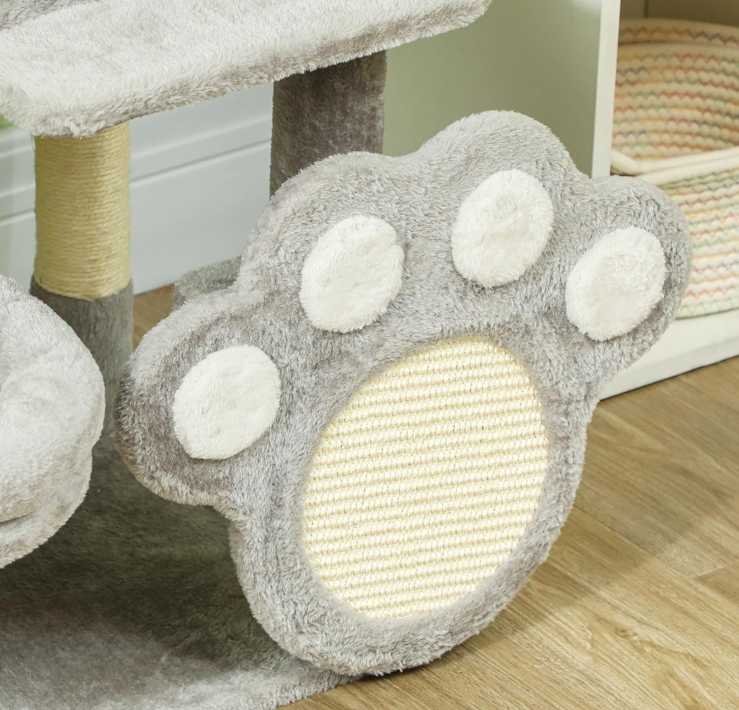 CARLA HOME Large Cat Tree Tower for Indoor Cats w/ Plush Perch, Cat Condo