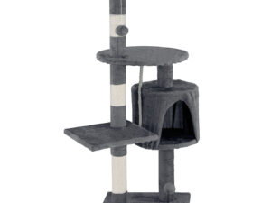 Cat Tower Tree Scratching Post Dark Grey Condo 112cm