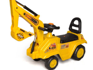 Ride-on Children's Excavator (Yellow) w/ Dual Operation Levers to Scoop