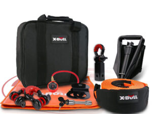 X-BULL Winch Recovery Kit 11PCS 4WD 4x4 Pack Off Road Snatch Strap Essential