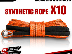 X-BULL Dyneema Synthetic Rope Winch Cable SK75 5.5MM x 13M Car Tow Recovery