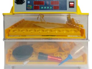 Rooster Farms Electric 112 Egg Incubator + Accessories for Chicken Quail Duck