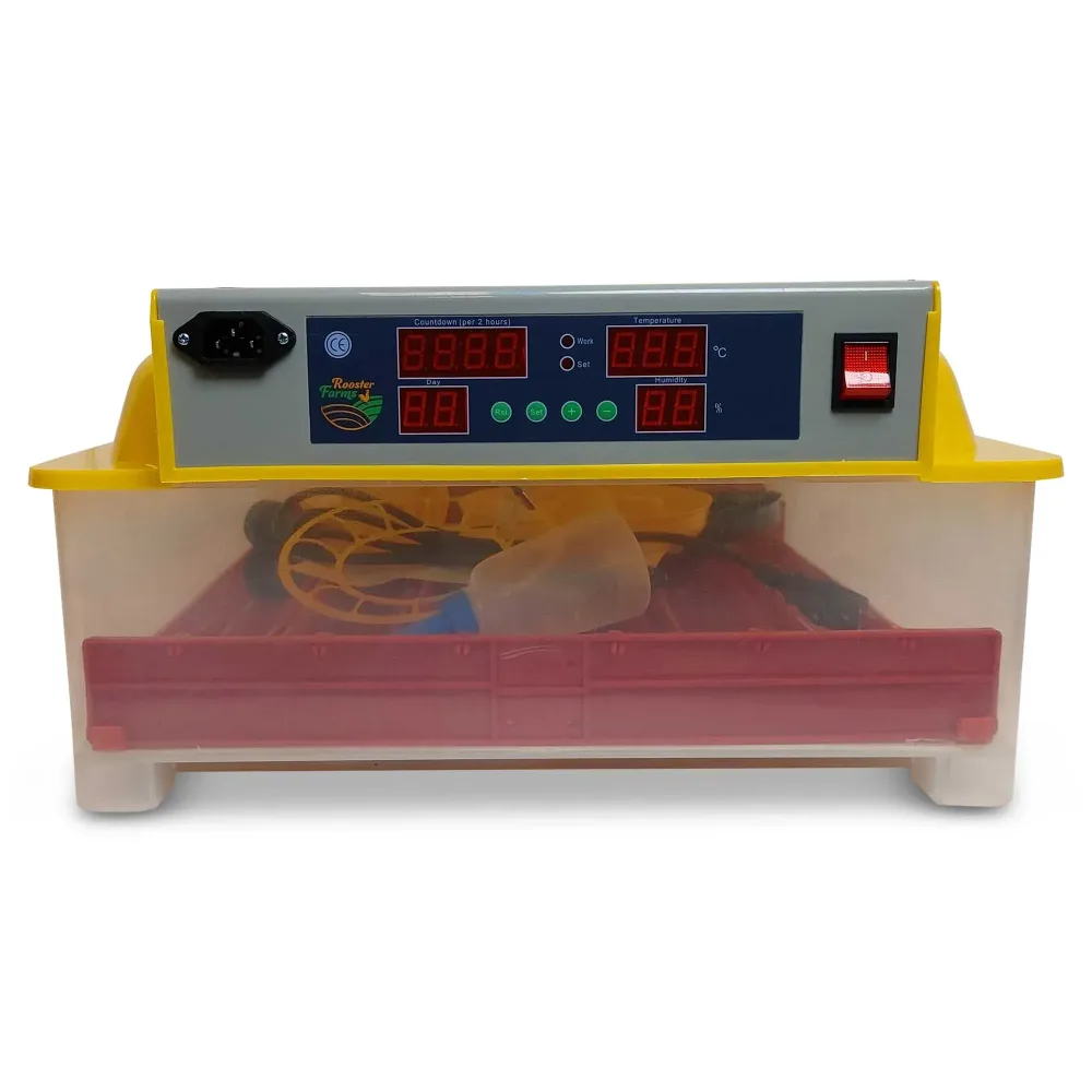 Rooster Farms Electric 60 Egg Incubator + Accessories for Chicken Quail Duck