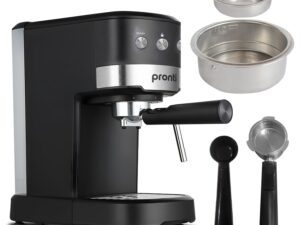 Pronti KCM-850D Coffee Machine 20 Bar Espresso Maker w/ Milk Frother & 1.25L