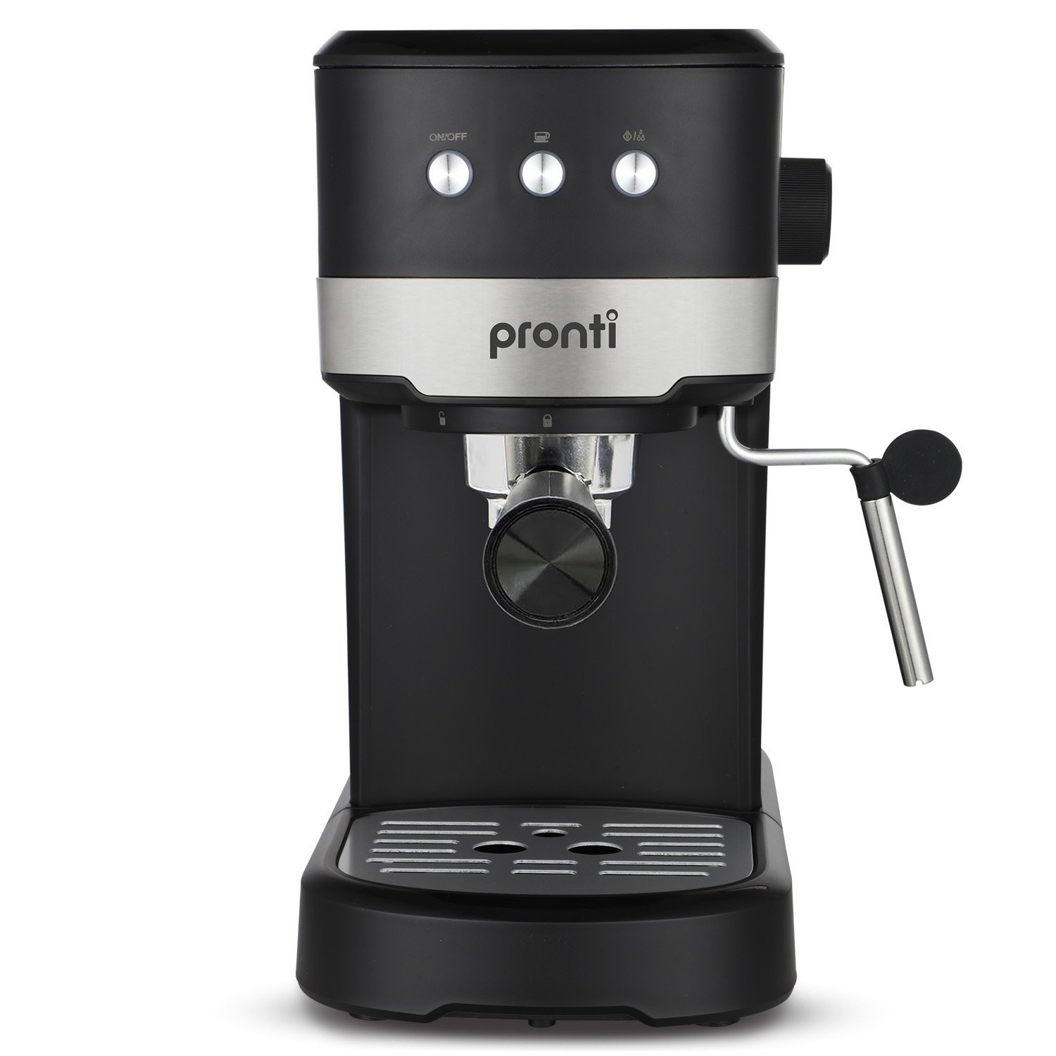 Pronti KCM-850D Coffee Machine 20 Bar Espresso Maker w/ Milk Frother & 1.25L