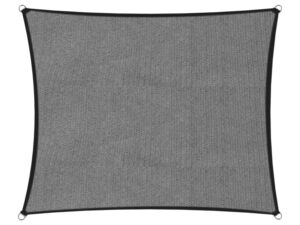 Wallaroo 280gsm Outdoor Sun Shade Sail Canopy Grey Square 2.5m X 2.5m