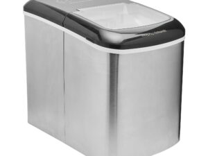 Morphy Richards Ice Maker Stainless Steel 15kg Small Large And Cube 2.1L Tank