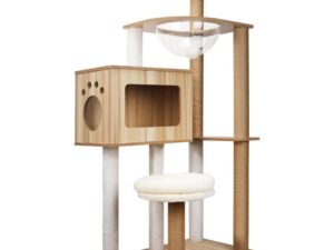VaKa 1.42M Cat Tree Tower Scratching Post Scratcher Cats Condo House Bed