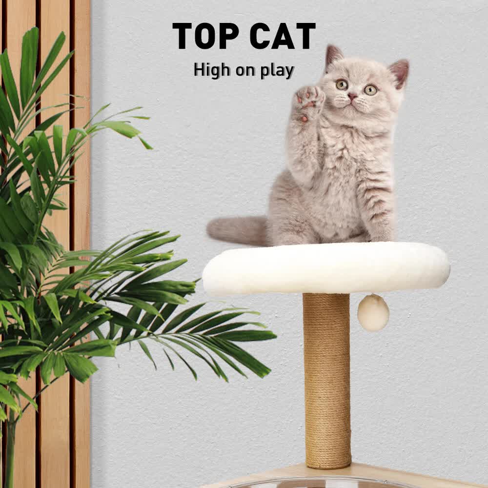 VaKa 1.42M Cat Tree Tower Scratching Post Scratcher Cats Condo House Bed