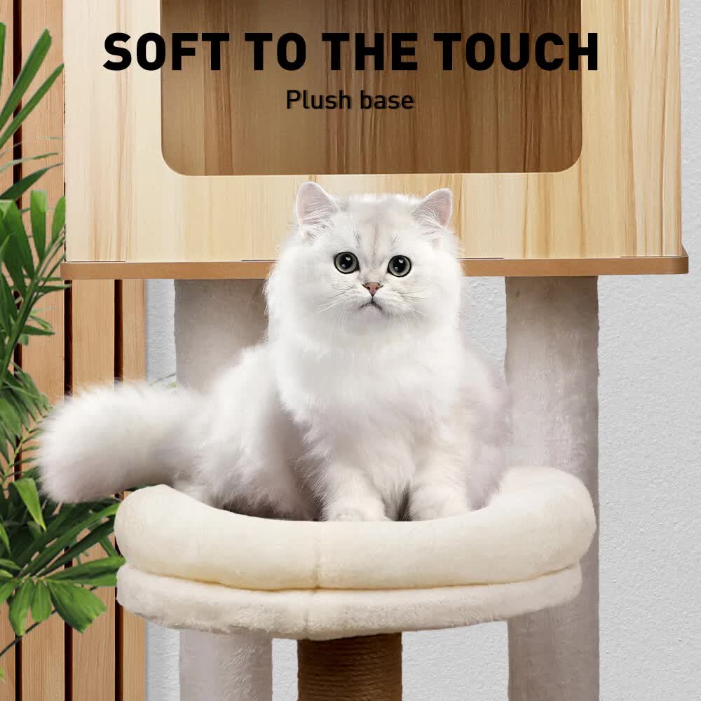 VaKa 1.42M Cat Tree Tower Scratching Post Scratcher Cats Condo House Bed