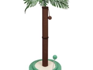 VaKa Cat Tree Scratching Post Large Palm Tree Cat Post Dangling Balls Cat Toy