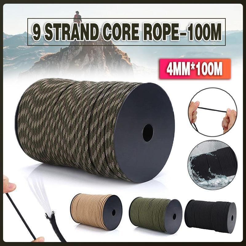 9 Strand Core Rope-100M 550 Paracord Parachute Cord Lanyard Mil Spec Type Iii