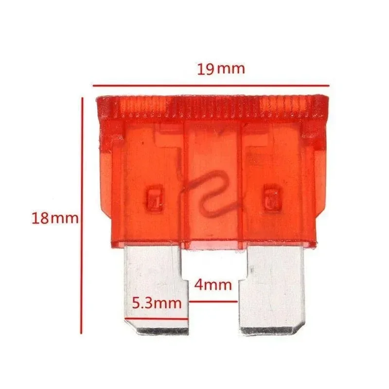 100PCS Standard Blade Auto Car Assorted Fuses Assortment Kits Sets 2A-35A w/ Box