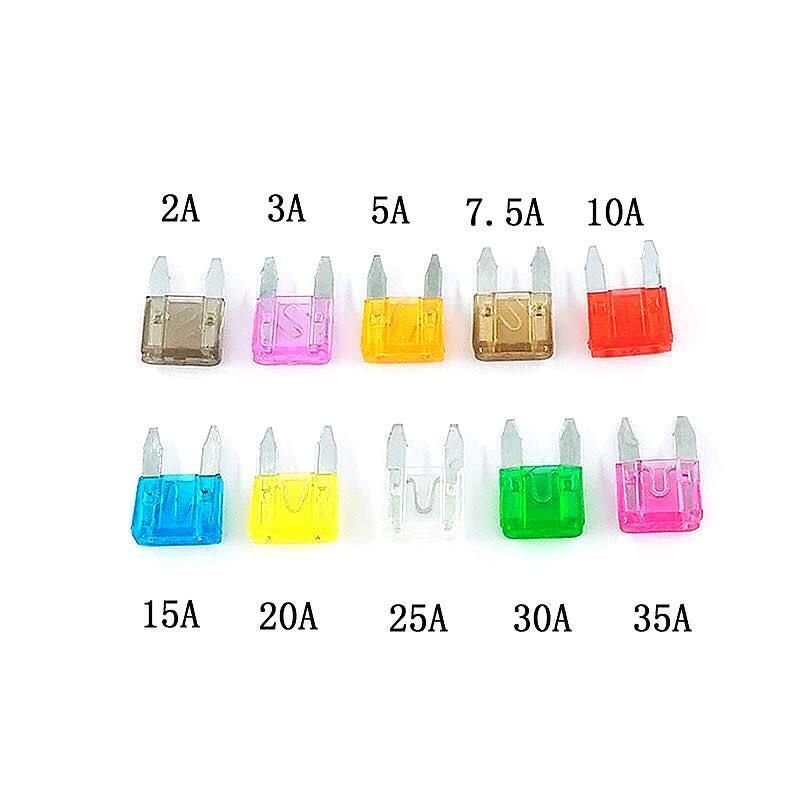 100PCS Standard Blade Auto Car Assorted Fuses Assortment Kits Sets 2A-35A w/ Box