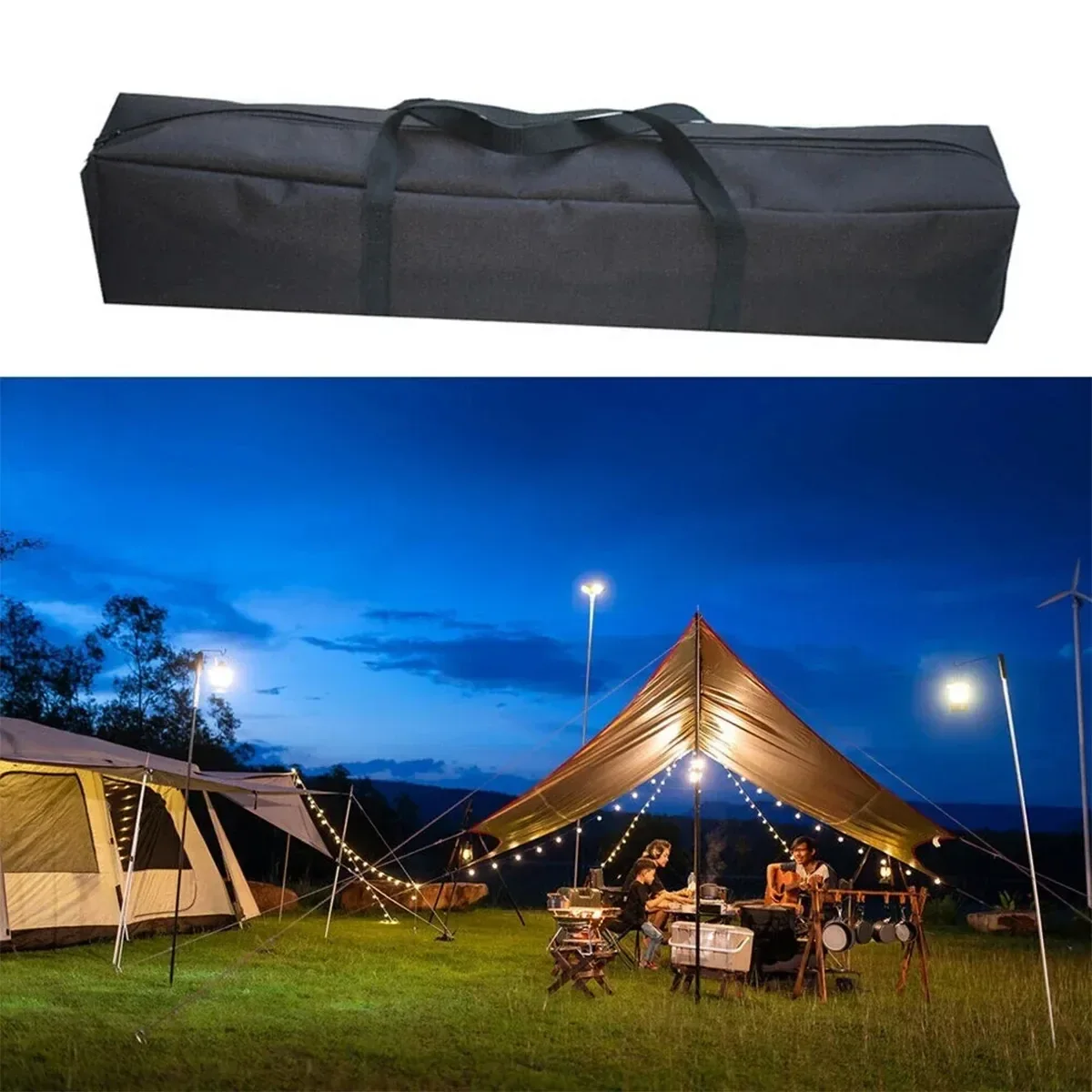 Camping Large Capacity Tool Bag Tote Water Resistant Durable For Outdoor Travel