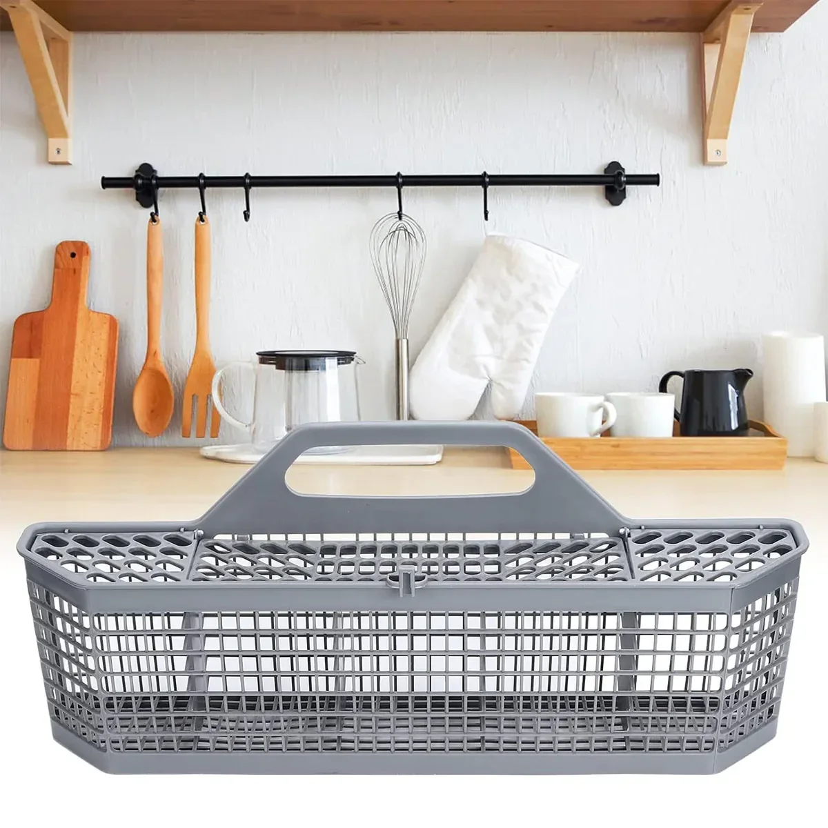 Universal Dishwasher Cutlery Basket Silverware Utensil Holder for Fork Knife